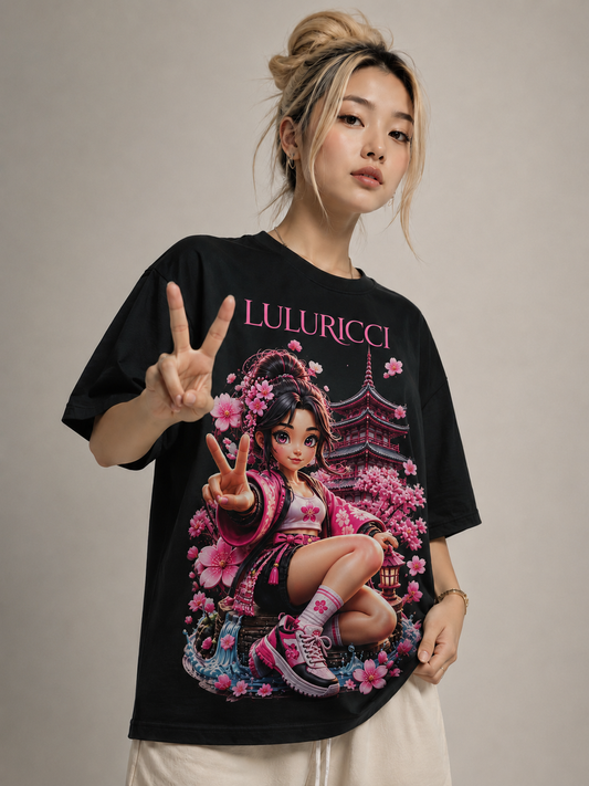 Oversized T-shirt — Exclusive Sakura Graphic